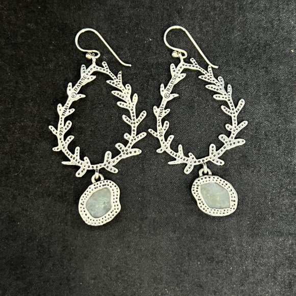 Barse Sterling Silver Genuine Stones Pierced Dangle Earrings (3647) - Picture 2 of 6